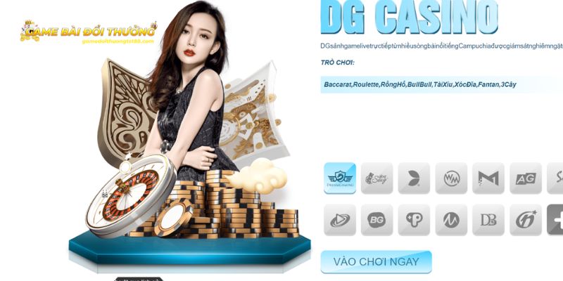 Trải nghiệm Baccarat, Blackjack, Roulette, Poker với người chia bài thật